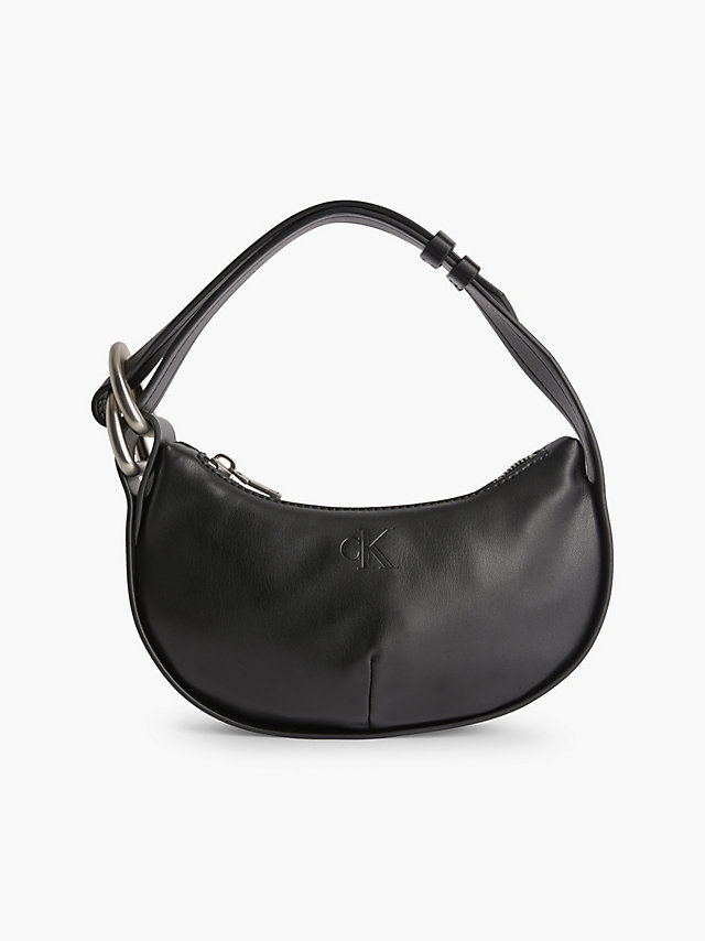 Black Mini-Hobo-Bag undefined Damen Calvin Klein