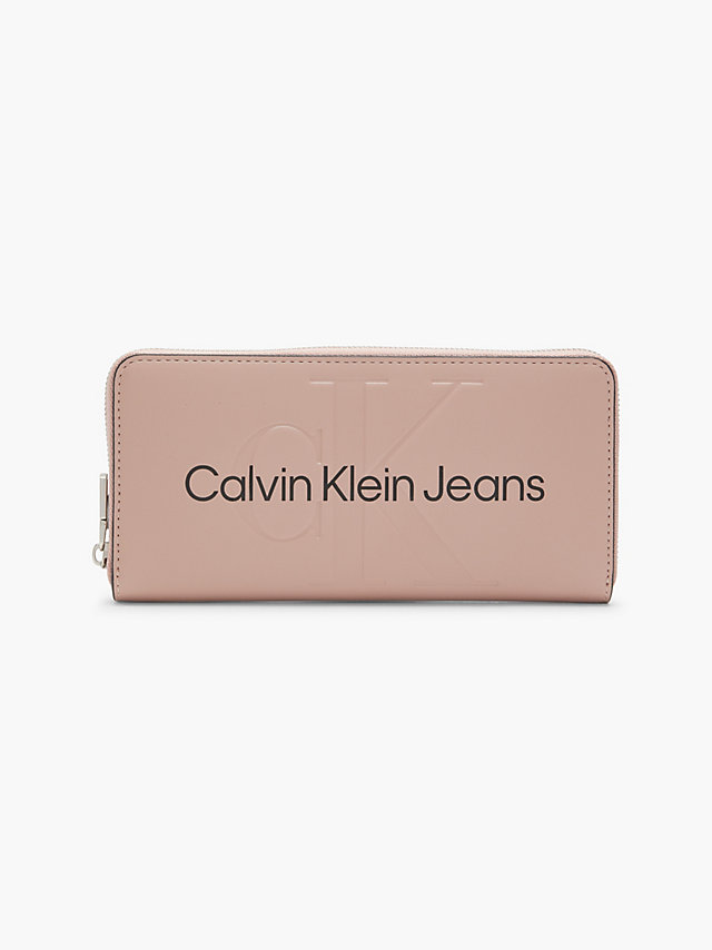 Dark Blush Zip Around Wallet undefined women Calvin Klein