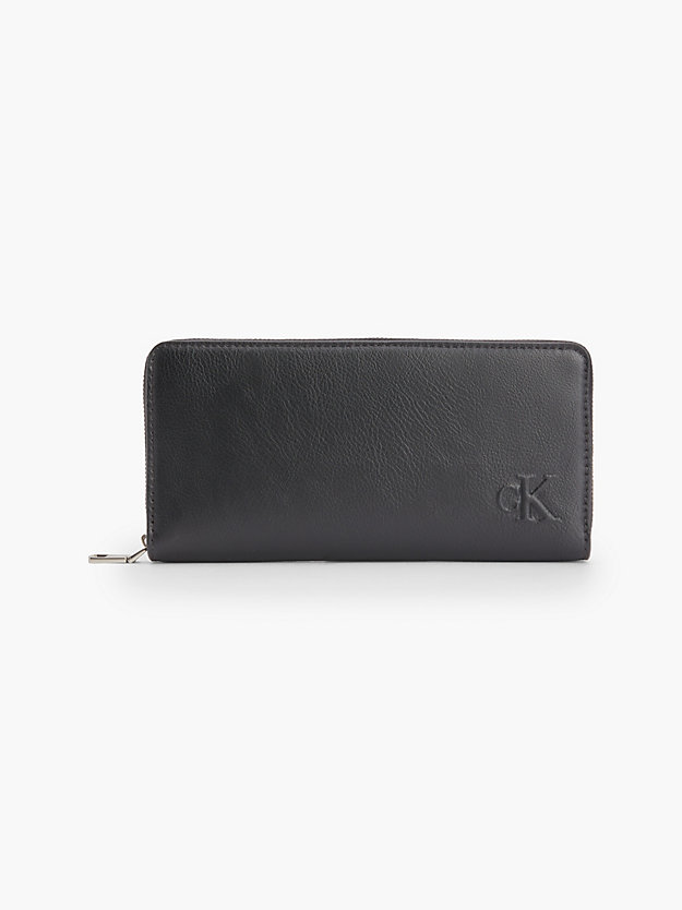 BLACK Recycled Wallet and Keyring Gift Set for women CALVIN KLEIN JEANS