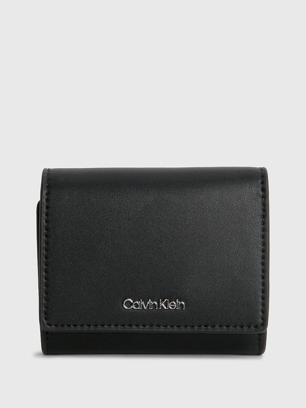 CK BLACK > Dreifach Faltbares Kleines Portemonnaie Aus Recyceltem Material > undefined Damen - Calvin Klein