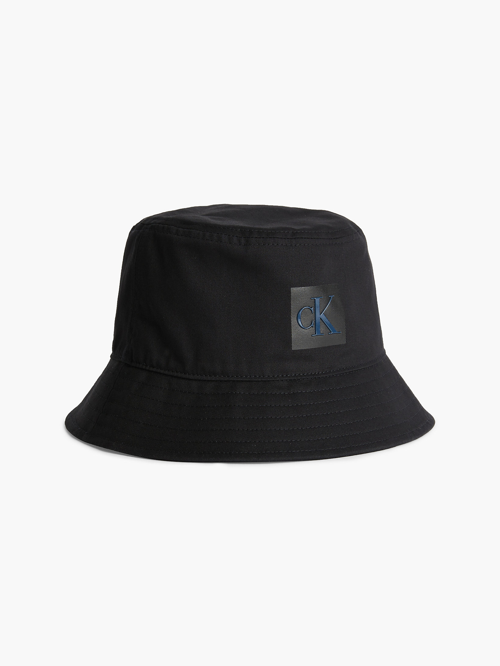 Black Organic Cotton Bucket Hat undefined women Calvin Klein