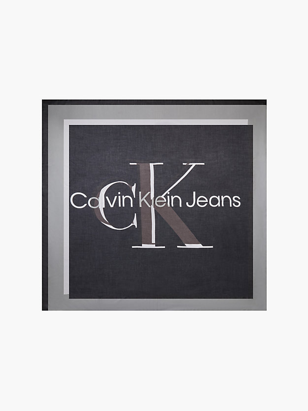 BLACK Logo Scarf for women CALVIN KLEIN JEANS