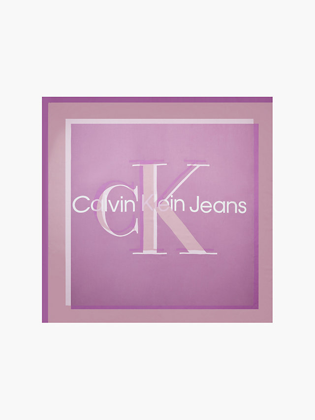 Écharpe Avec Logo > Iris Orchid > undefined femmes > Calvin Klein