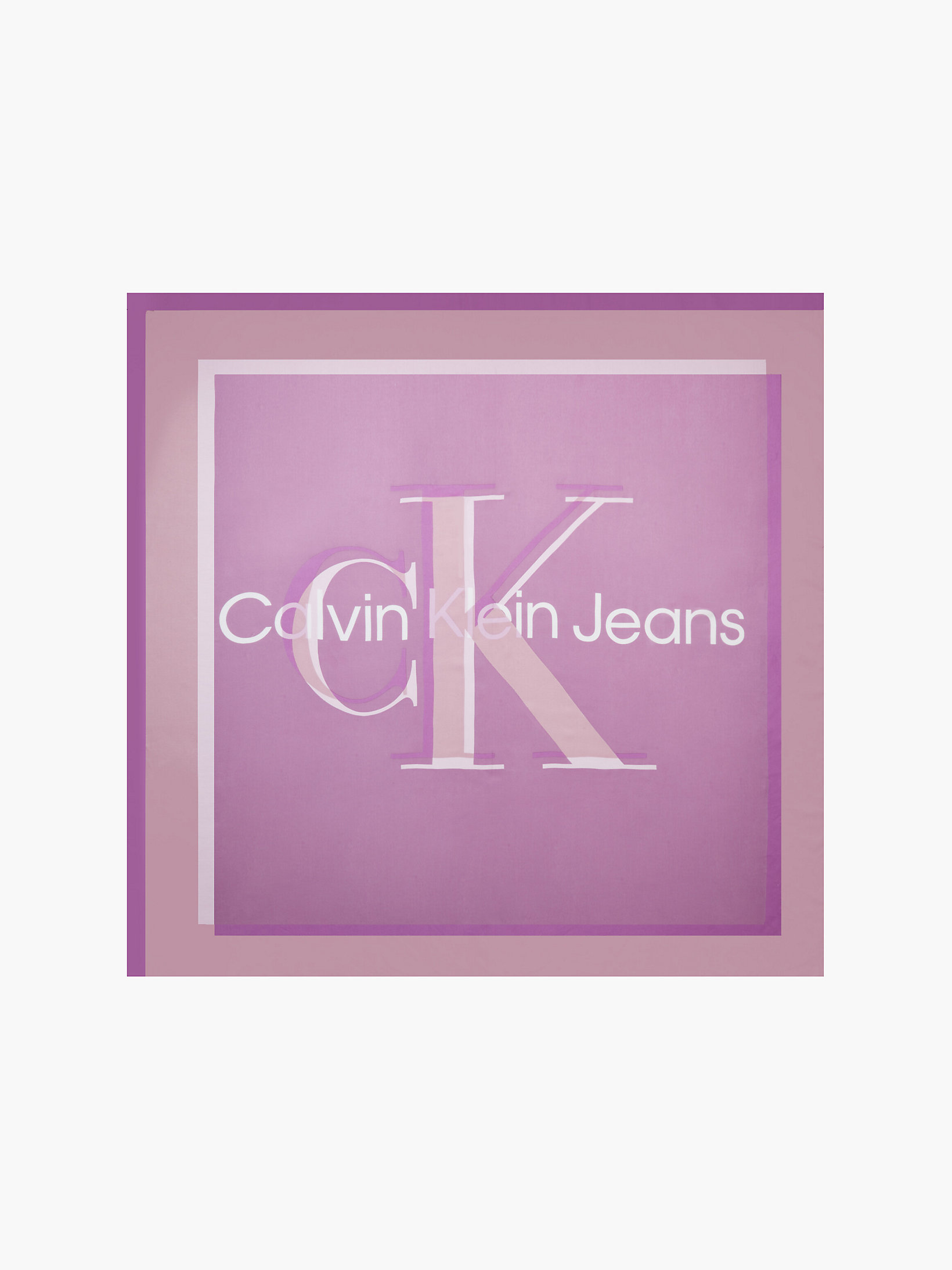 Iris Orchid Logo-Schal undefined Damen Calvin Klein