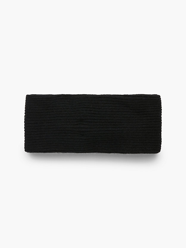 CK BLACK Strick-Stirnband aus recyceltem Material für Damen CALVIN KLEIN