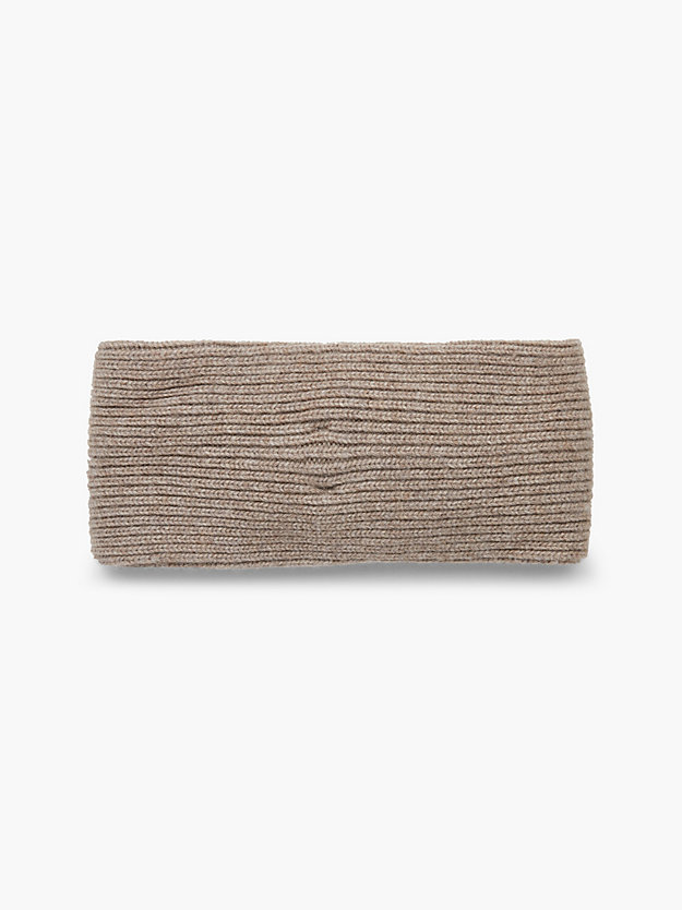 DEEP TAUPE Recycled Knit Headband for women CALVIN KLEIN