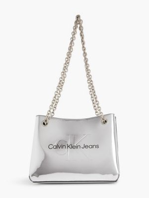 Convertible Silver Shoulder Bag Calvin Klein® | K60K61039701O