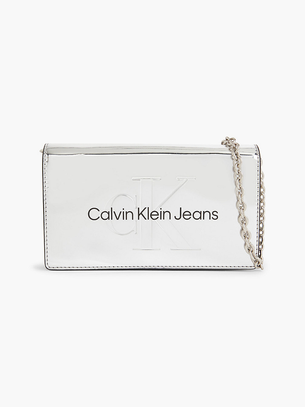 SILVER Crossbody Phone Pouch undefined women Calvin Klein