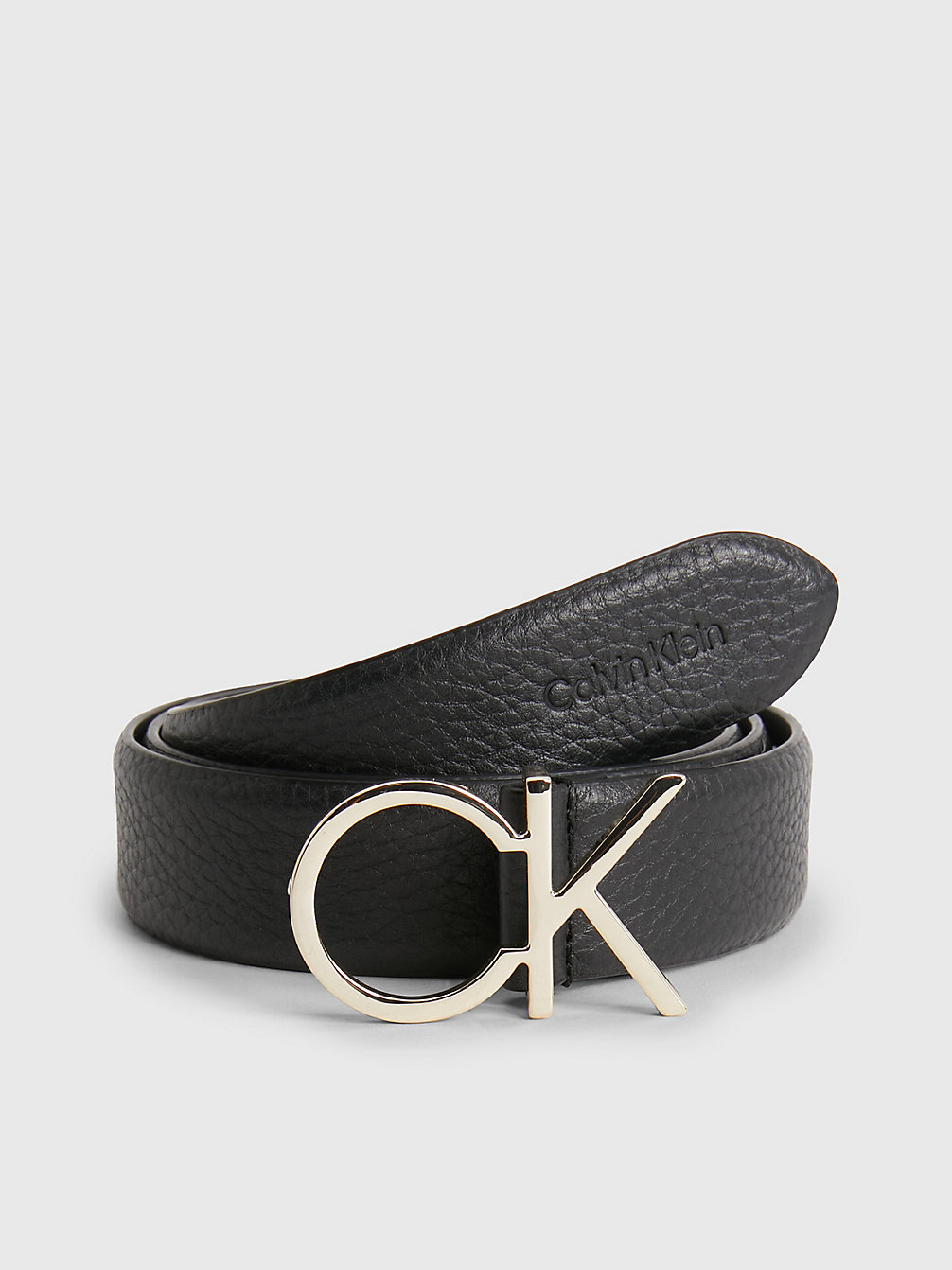 CK BLACK > Skórzany Pasek Z Logo > undefined Kobiety - Calvin Klein