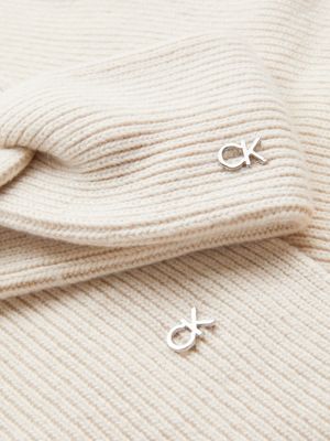 DARK ECRU Scarf and Headband Gift Set for women CALVIN KLEIN