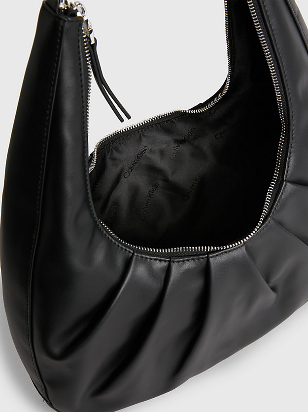 CK BLACK Recycled Hobo Bag for women CALVIN KLEIN