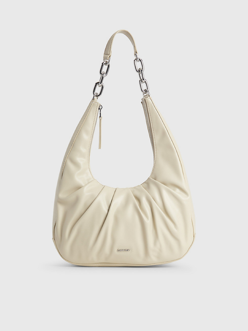 STONEY BEIGE Recycled Hobo Bag undefined women Calvin Klein
