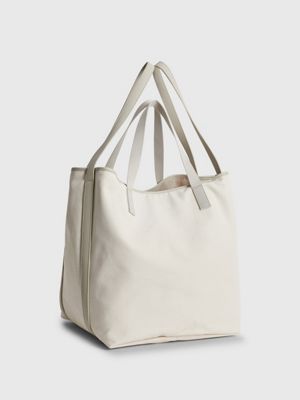 STONEY BEIGE Große nachhaltige Tote-Bag aus Canvas für Damen CALVIN KLEIN