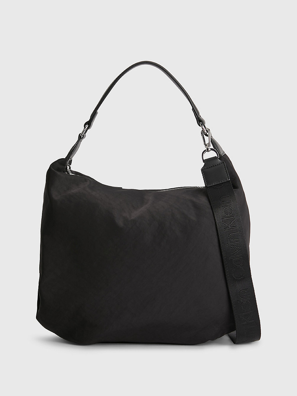 CK BLACK Recycled Nylon Hobo Bag undefined women Calvin Klein