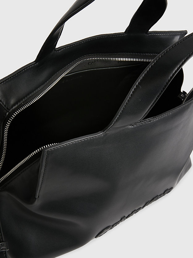 CK BLACK Duża torba typu tote z materiałów z recyklingu dla Kobiety CALVIN KLEIN
