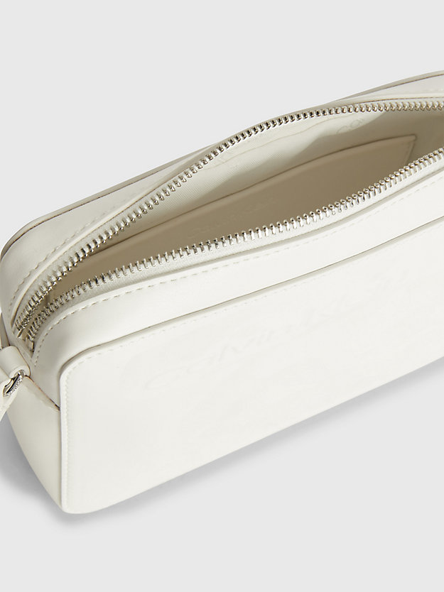 BRIGHT WHITE Recycled Crossbody Bag for women CALVIN KLEIN
