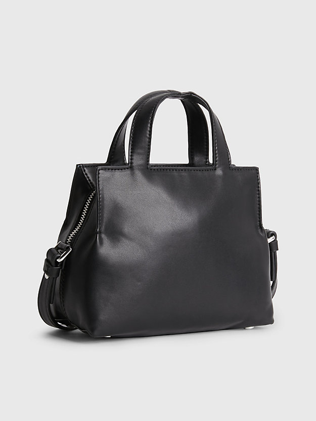 CK BLACK Kleine Tote-Bag aus recyceltem Material für Damen CALVIN KLEIN