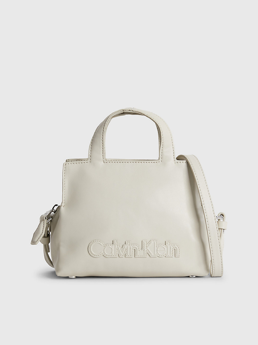 STONEY BEIGE Small Recycled Tote Bag undefined women Calvin Klein