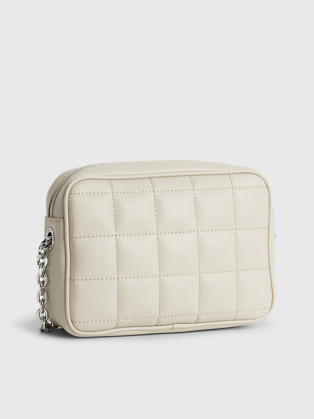 STONEY BEIGE Recycled Quilted Crossbody Bag for women CALVIN KLEIN