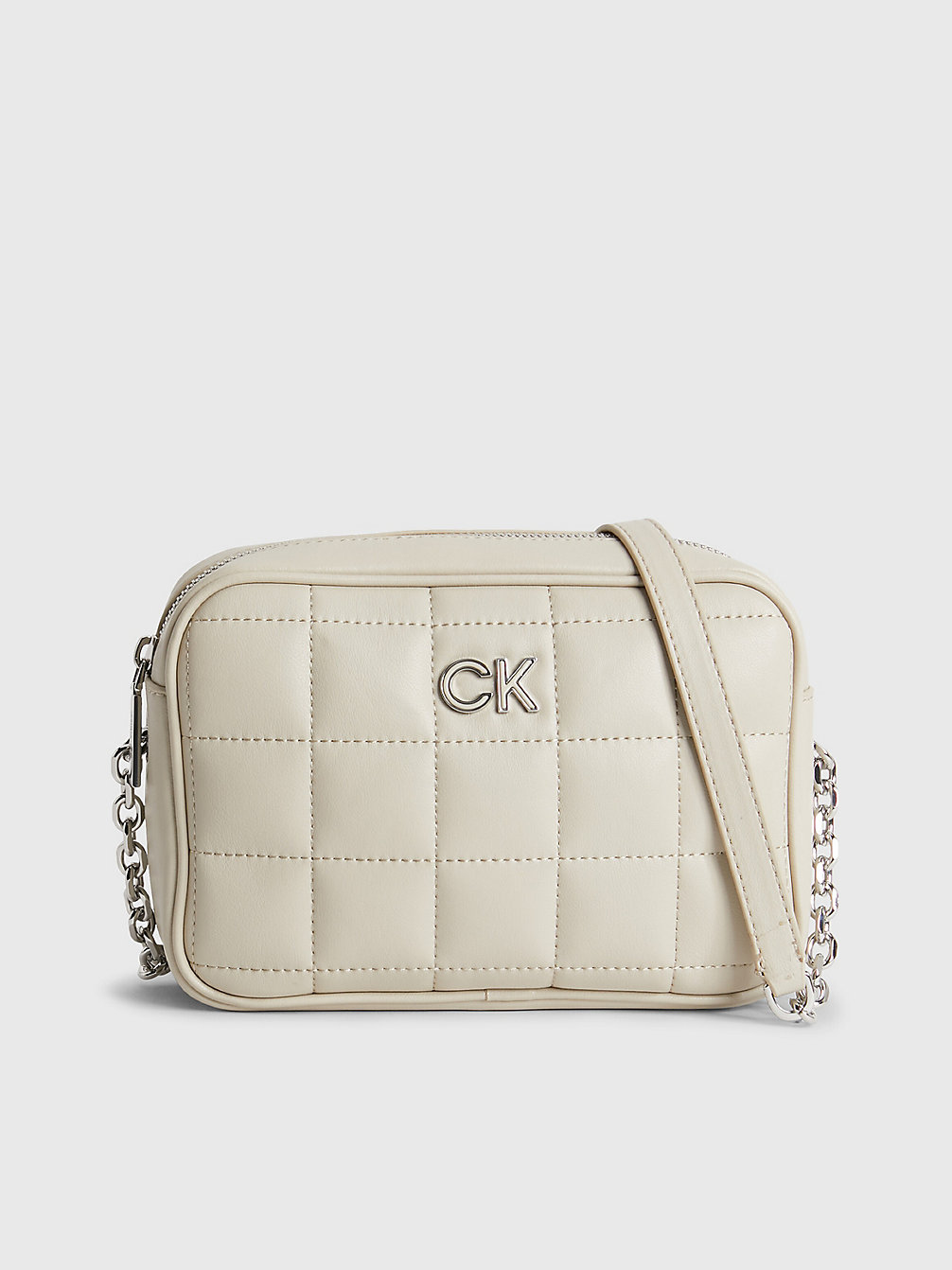 STONEY BEIGE Recycled Quilted Crossbody Bag undefined women Calvin Klein