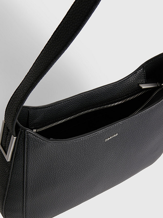 black recycled hobo bag for women calvin klein