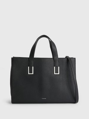 CK BLACK Large Recycled Tote Bag undefined women Calvin Klein