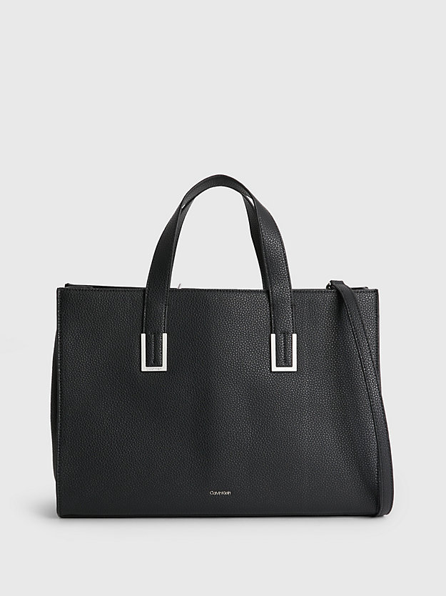 ck black large recycled tote bag for women calvin klein