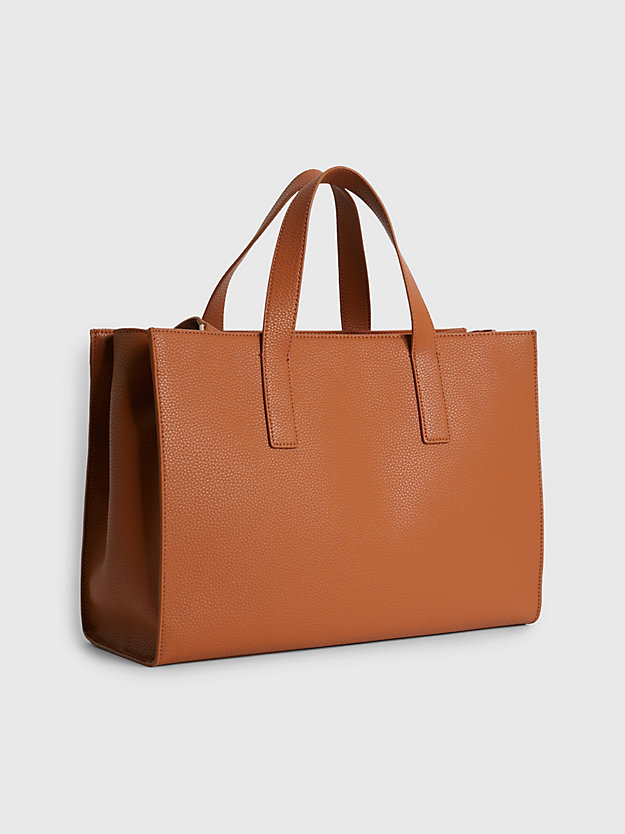 COGNAC Large Recycled Tote Bag for women CALVIN KLEIN