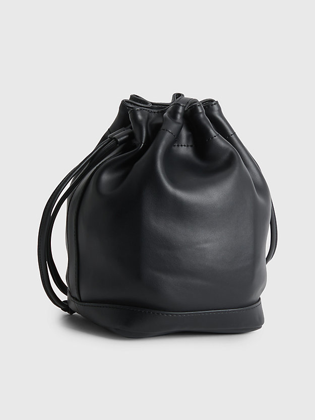 CK BLACK Small Recycled Bucket Bag for women CALVIN KLEIN