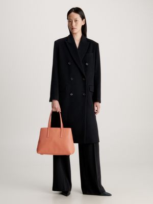 Calvin klein 2024 leather tote