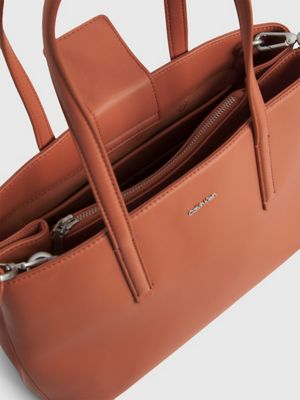 Calvin klein on sale leather tote