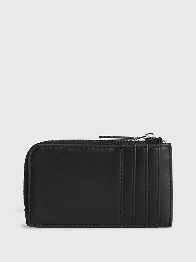 CK BLACK Recycled Cardholder with Chain for women CALVIN KLEIN