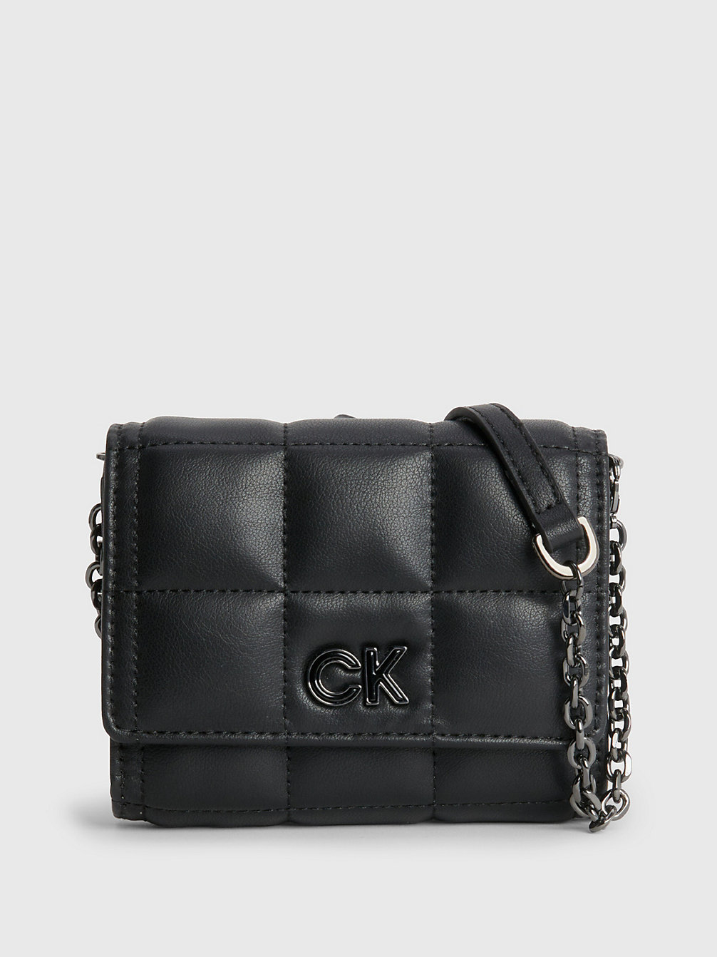 CK BLACK Wattierte Portemonnaie-Tasche Aus Recyceltem Material undefined Damen Calvin Klein