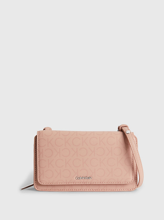 CAFE AU LAIT MONO Recycled Phone Wallet Bag for women CALVIN KLEIN