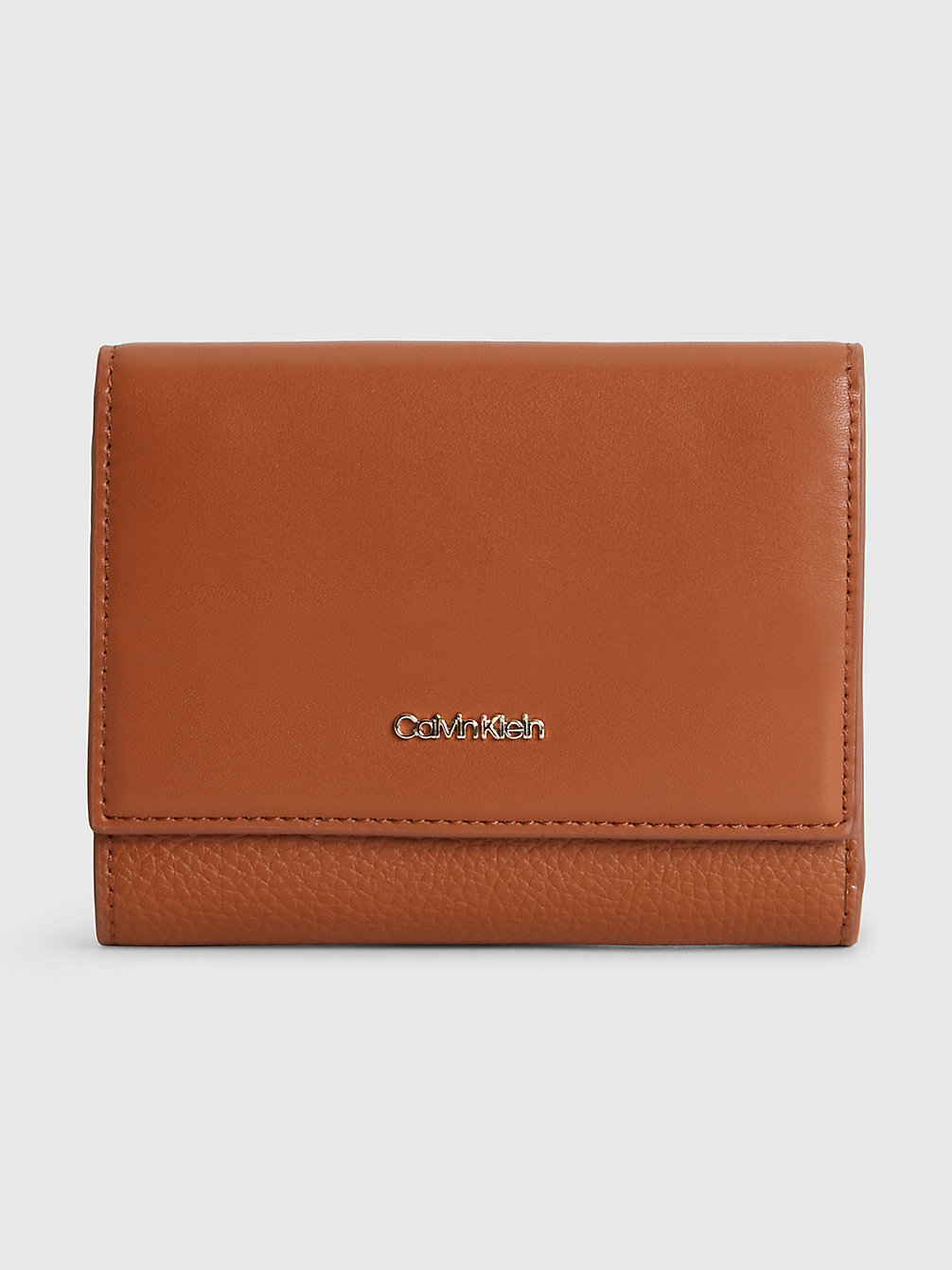 COGNAC Recycled Trifold Wallet undefined women Calvin Klein