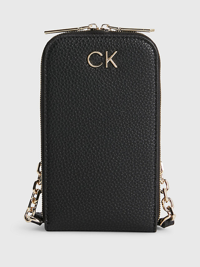 CK Black Recycled Phone Bag undefined women Calvin Klein