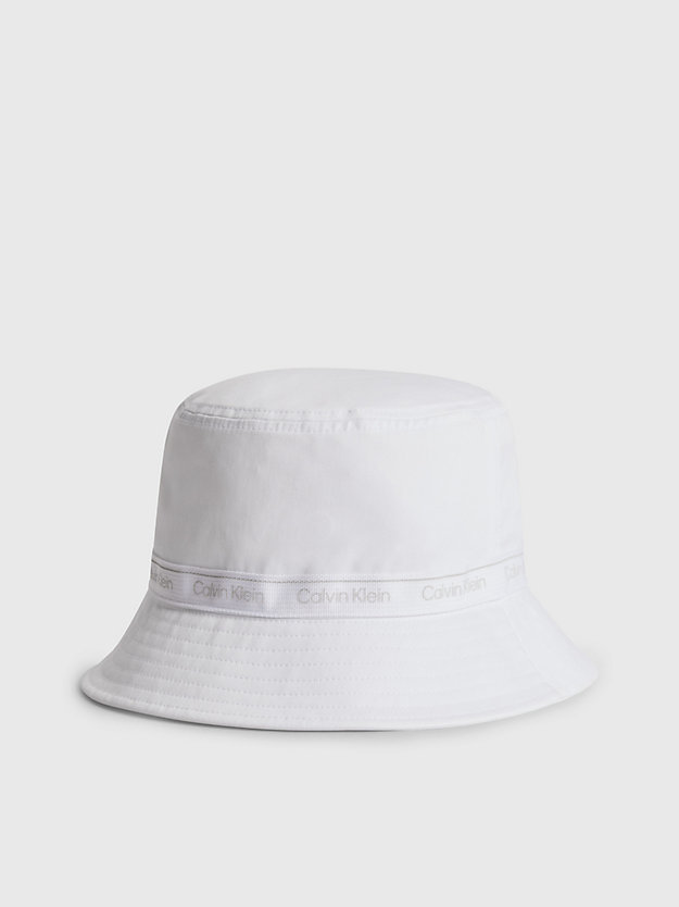 BRIGHT WHITE Organic Cotton Bucket Hat for women CALVIN KLEIN