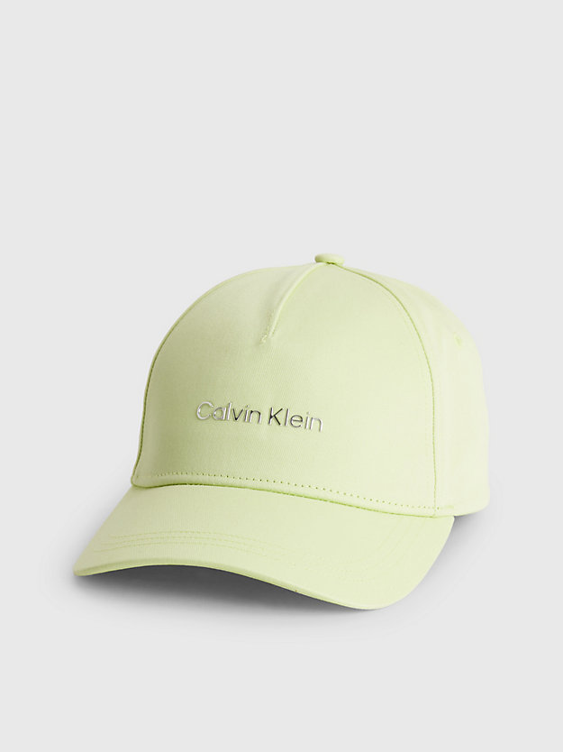 spirit green cotton twill cap for women calvin klein