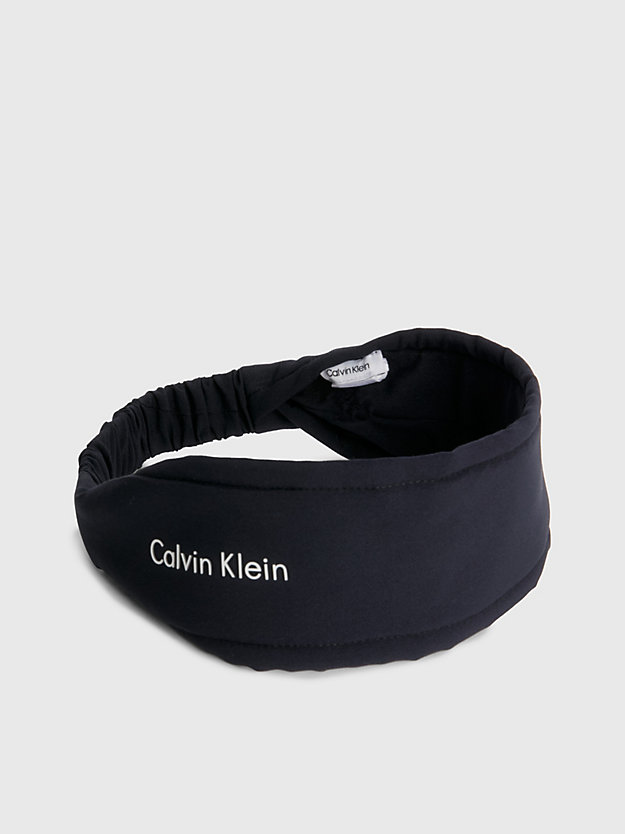 CK BLACK Opaska na głowę z logo dla Kobiety CALVIN KLEIN