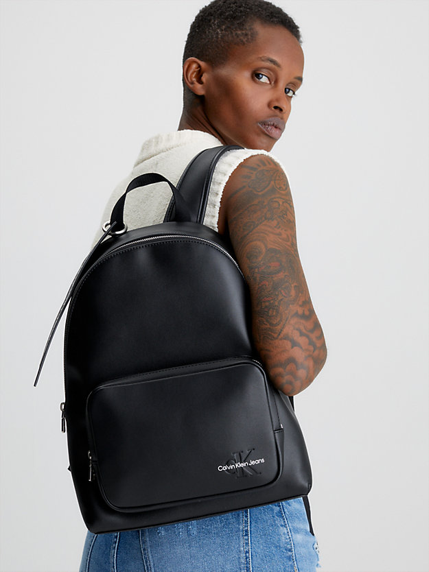 BLACK Round Backpack for women CALVIN KLEIN JEANS