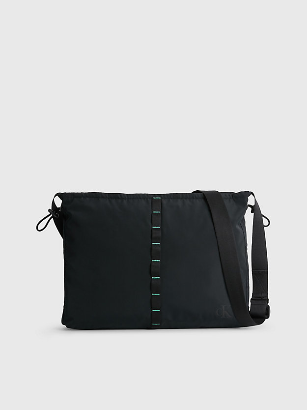 BLACK Große Crossbody Bag aus recyceltem Twill für Damen CALVIN KLEIN JEANS