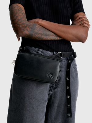 CALVIN KLEIN JEANS - Men's bum bag with contrasting details and