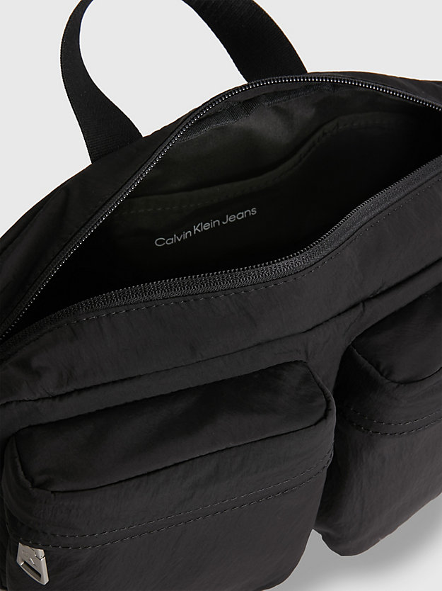 BLACK Recycled Nylon Crossbody Bag for women CALVIN KLEIN JEANS