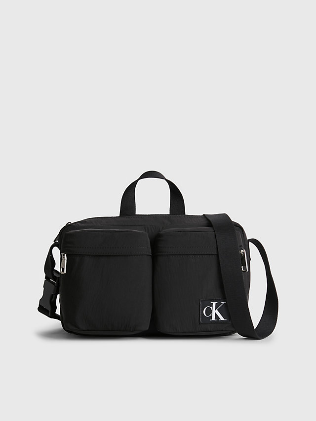 Black > Crossbody Bag Aus Recyceltem Nylon > undefined Damen - Calvin Klein