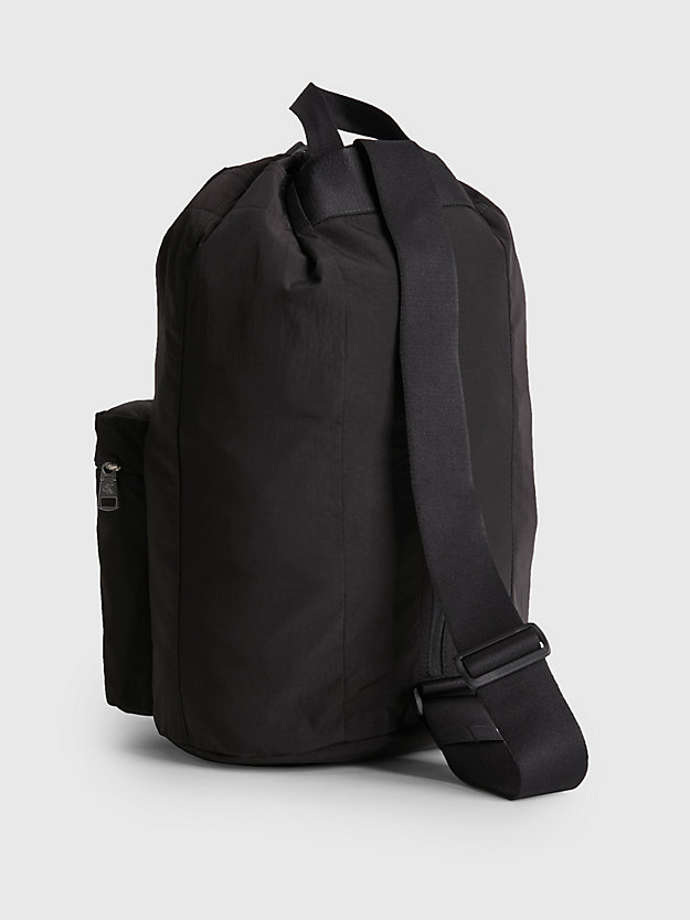 black recycled nylon sling bag for women calvin klein jeans