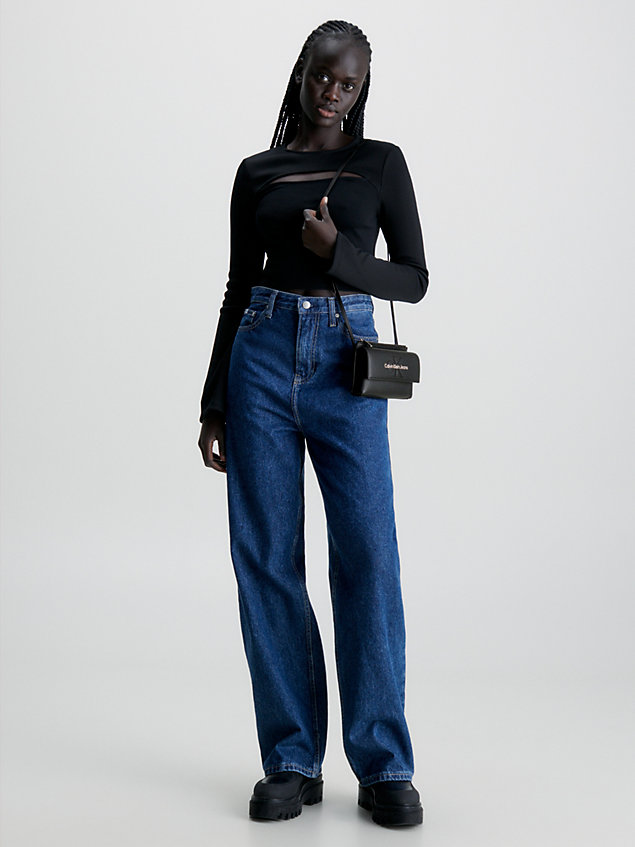 bandolera black de mujer calvin klein jeans