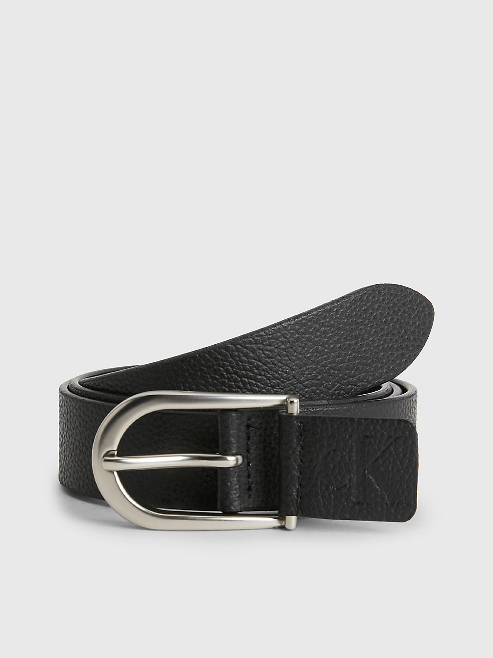 BLACK Leather Belt undefined women Calvin Klein