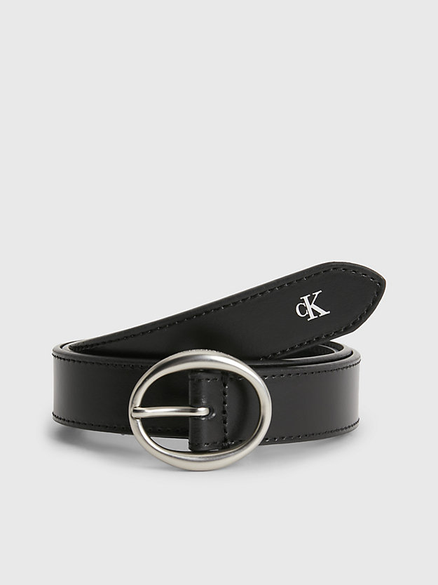 black leather belt for women calvin klein jeans