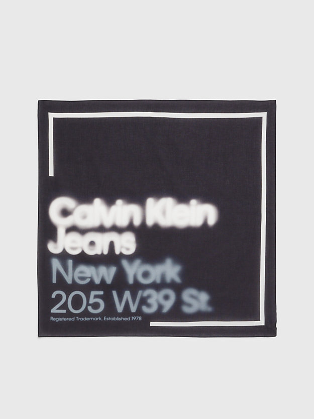 black bandana z bawełny organicznej dla kobiety - calvin klein jeans
