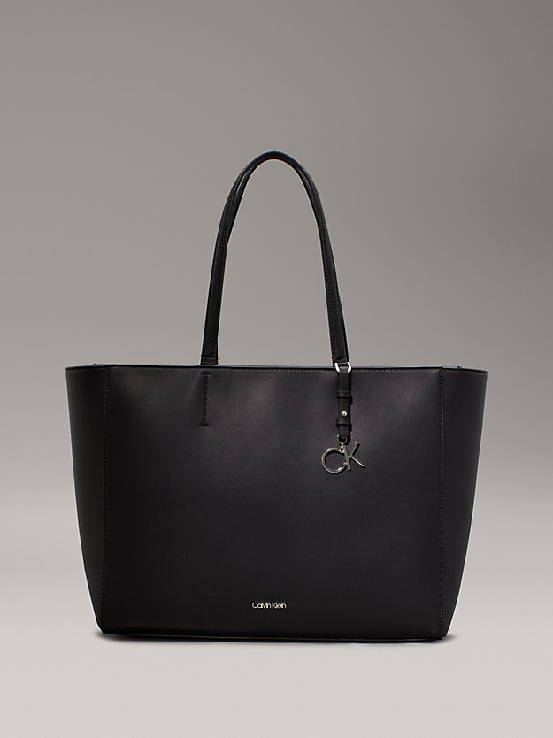ck black recycled tote bag for women calvin klein